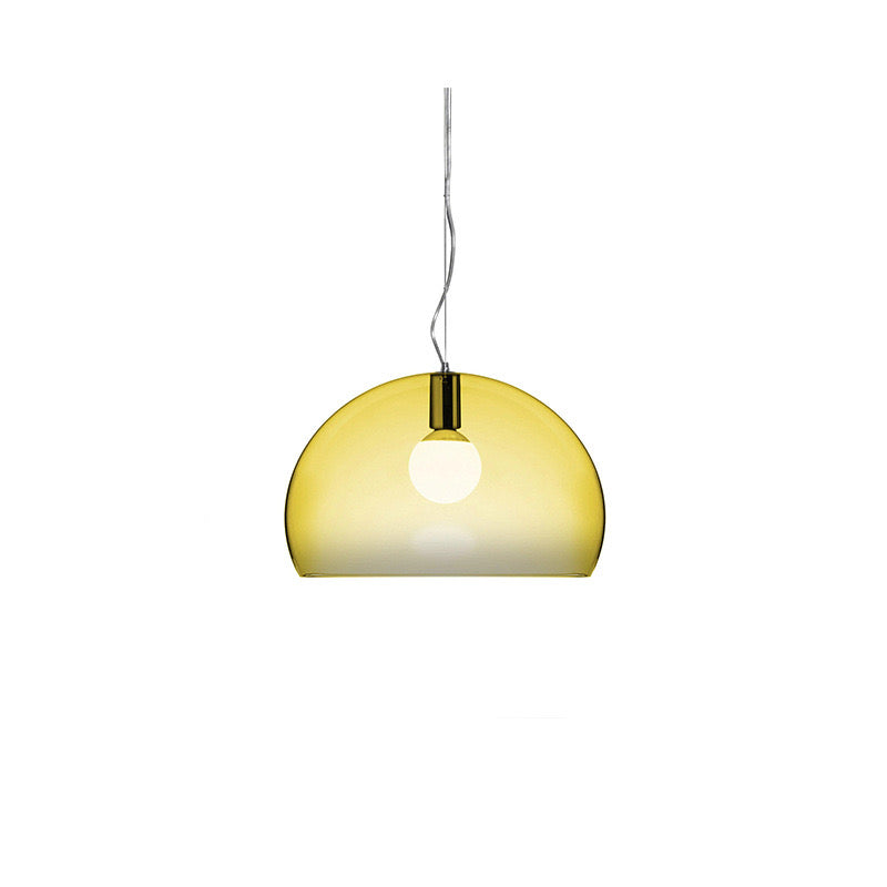 Mid-Century Pendant Light with Dome Shade