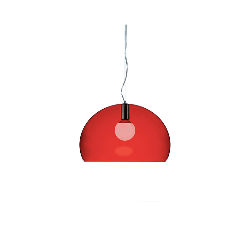 Mid-Century Pendant Light with Dome Shade