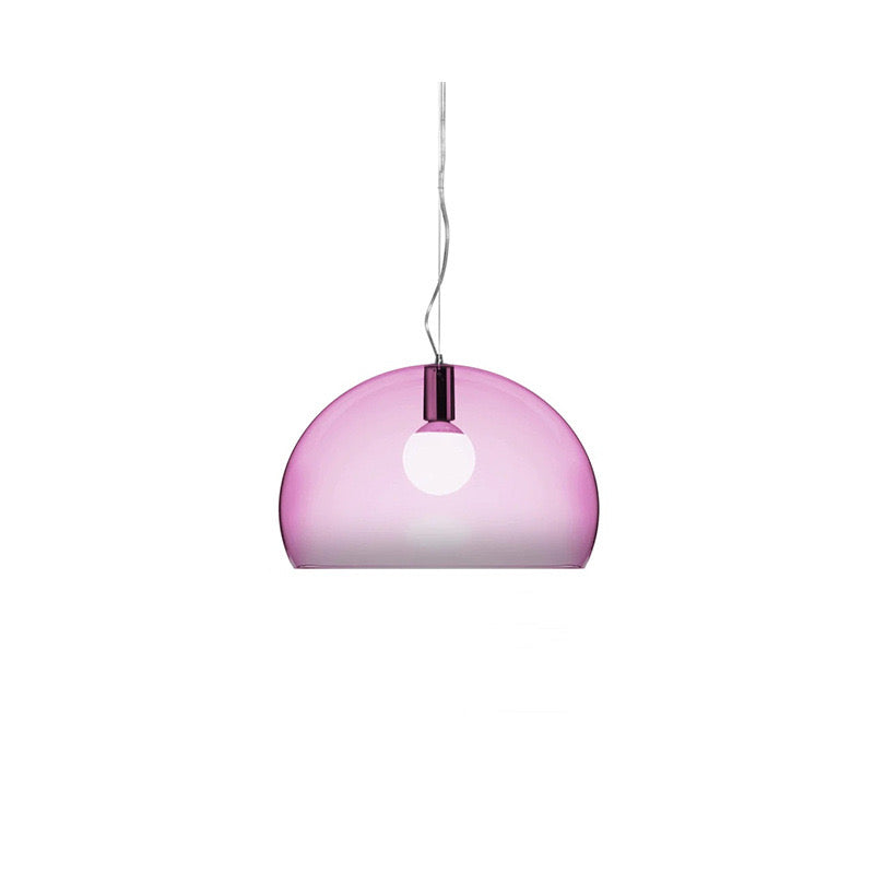 Mid-Century Pendant Light with Dome Shade