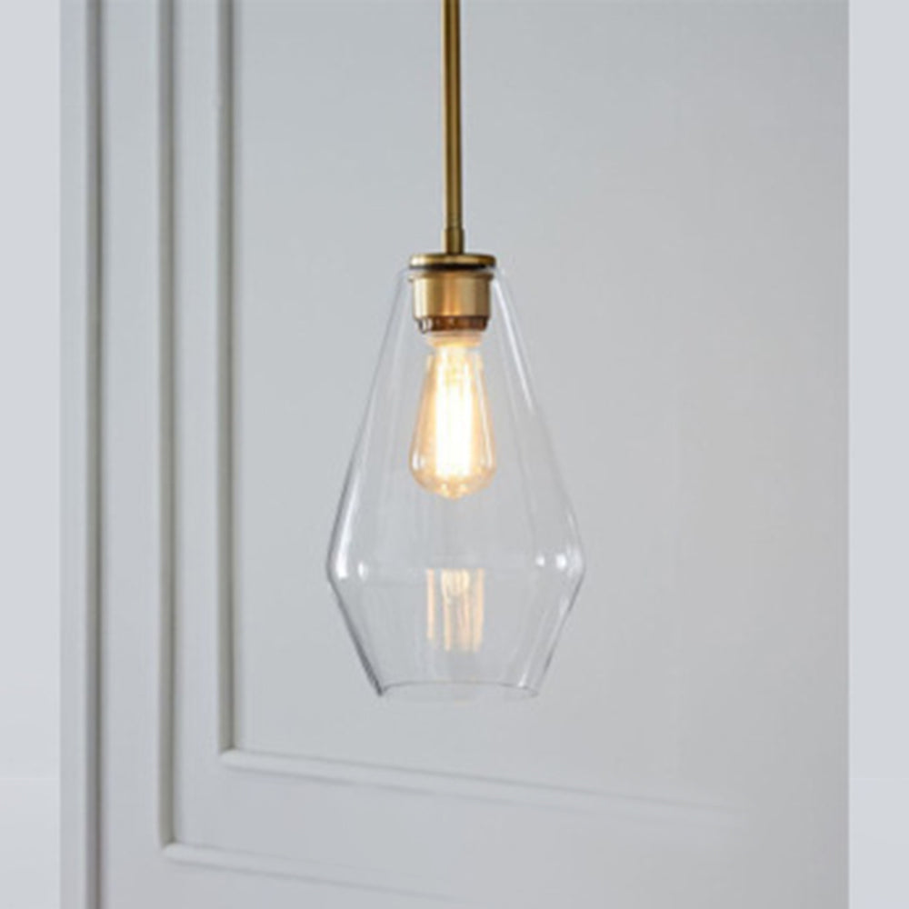 Mid-Century Pendant Light with Glass Shades