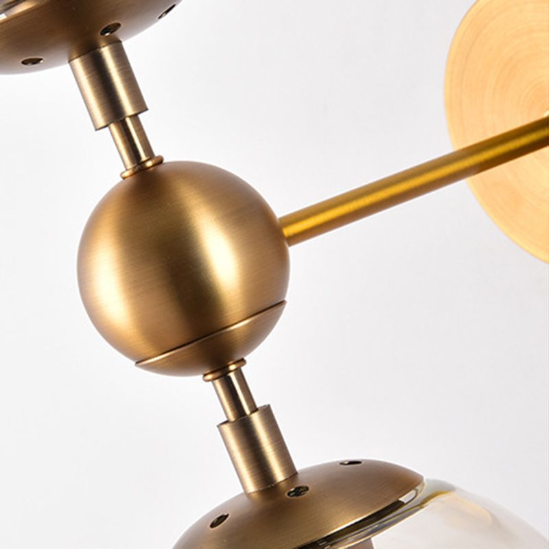 Mid-Century Sconce Lamp – Dual Glass Shades