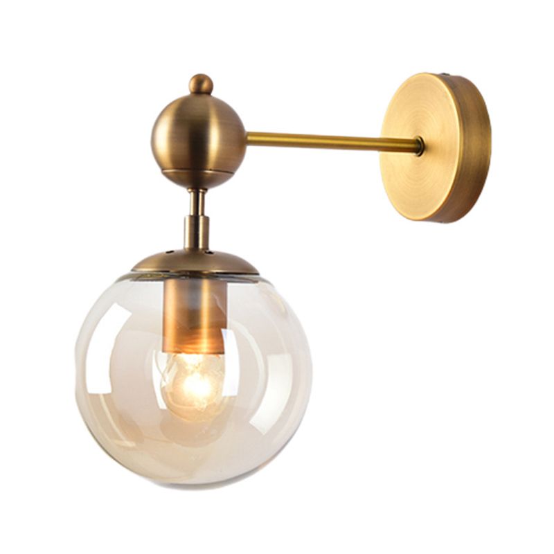 Mid-Century Sconce Lamp – Dual Glass Shades