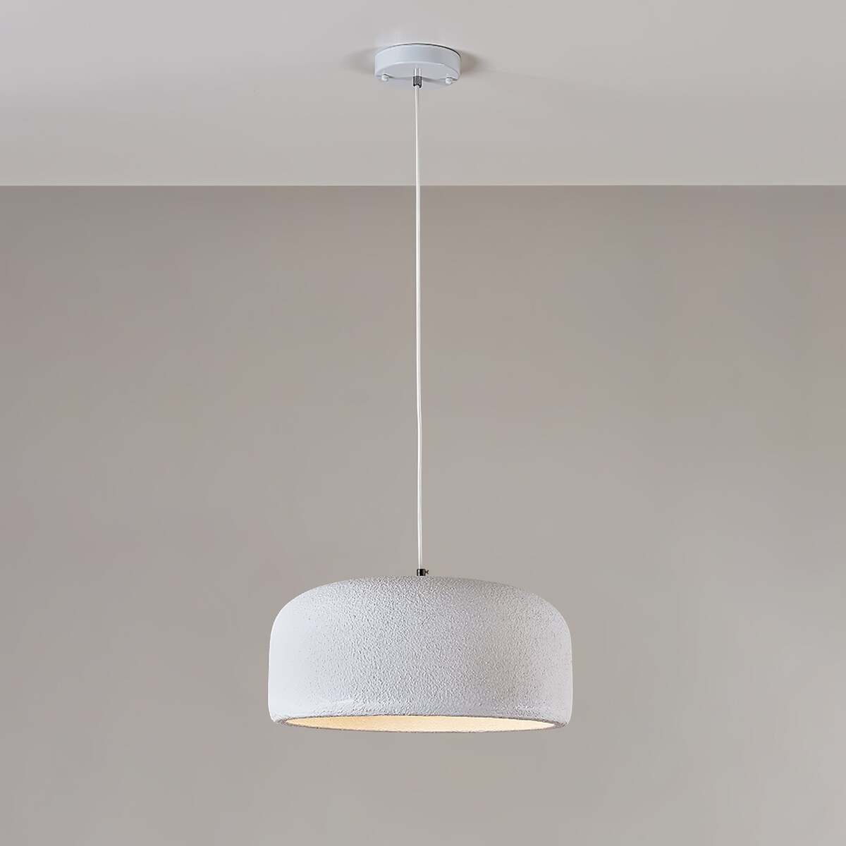 Wabi-Sabi Cylindrical Open-Bottom Pendant Light