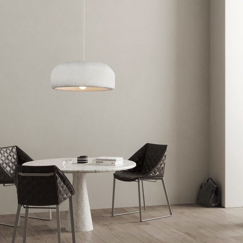 Wabi-Sabi Cylindrical Open-Bottom Pendant Light