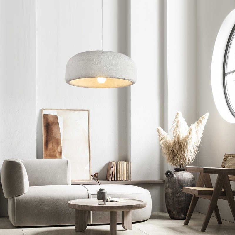 Wabi-Sabi Cylindrical Open-Bottom Pendant Light