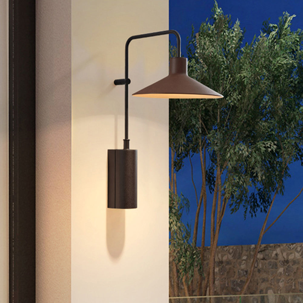 Minimalist Cone Shape Outdoor Wall Lamp – Waterproof Metal Light