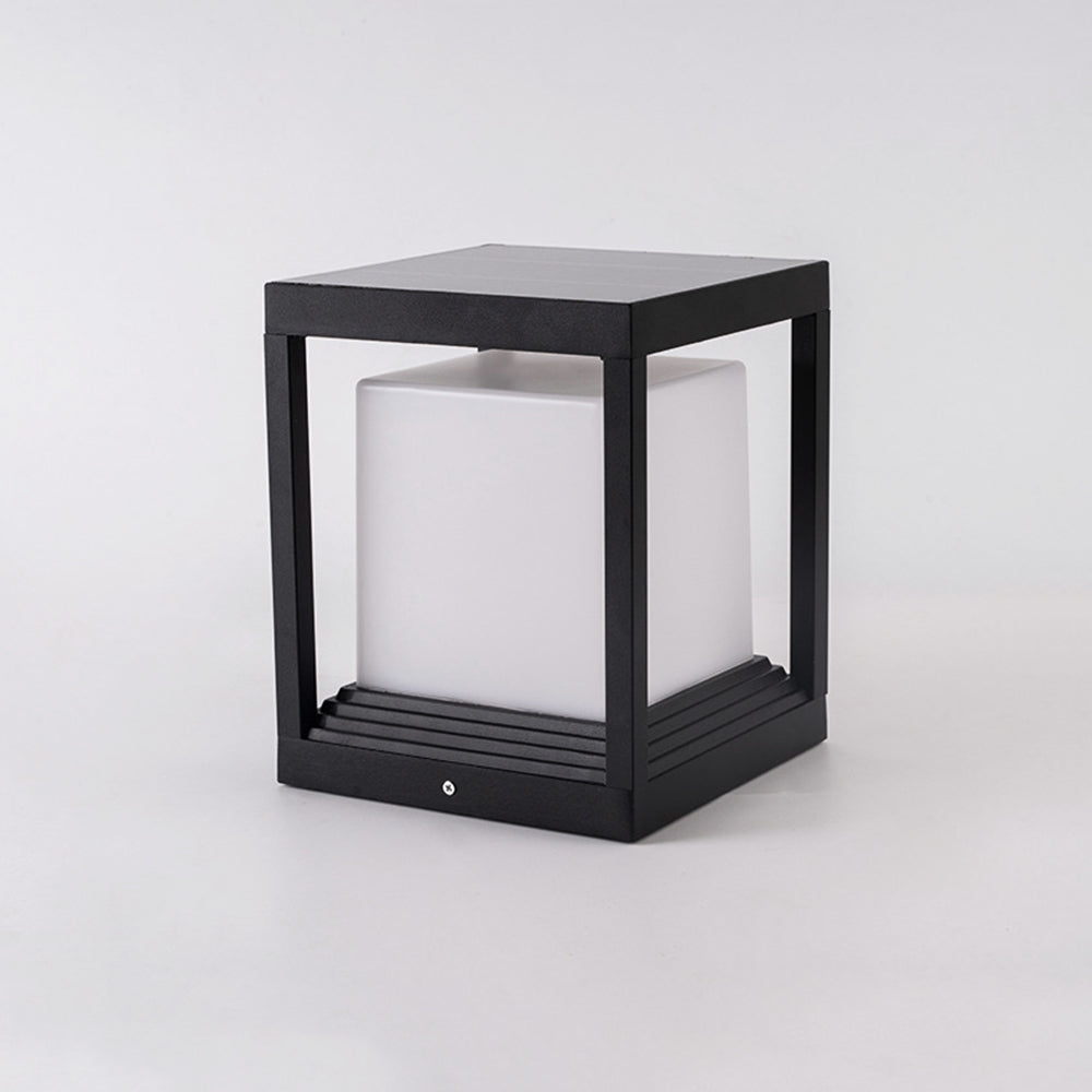 Modern-Industrial Outdoor Post & Pier-Mount Light