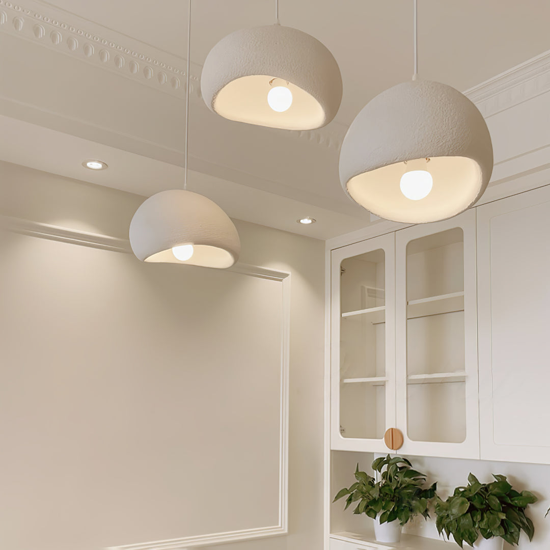 Hemispherical Wabi-Sabi Pendant Light – Curved Bottom