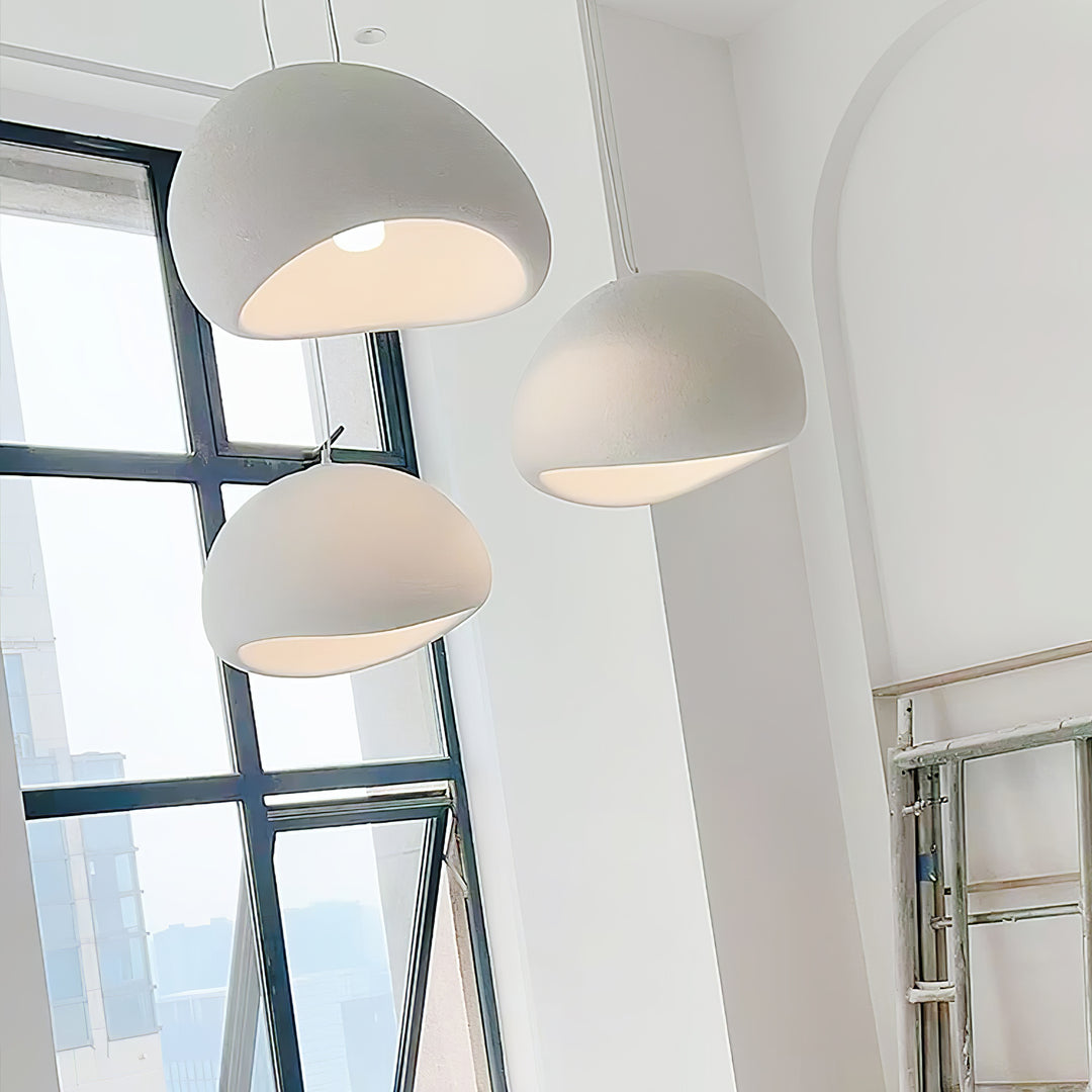 Hemispherical Wabi-Sabi Pendant Light – Curved Bottom