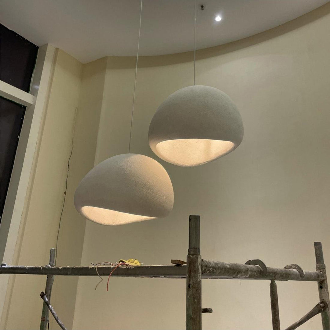 Hemispherical Wabi-Sabi Pendant Light – Curved Bottom