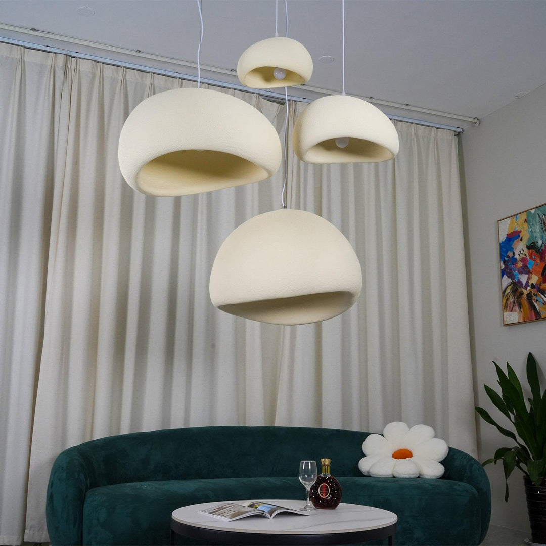 Hemispherical Wabi-Sabi Pendant Light – Curved Bottom