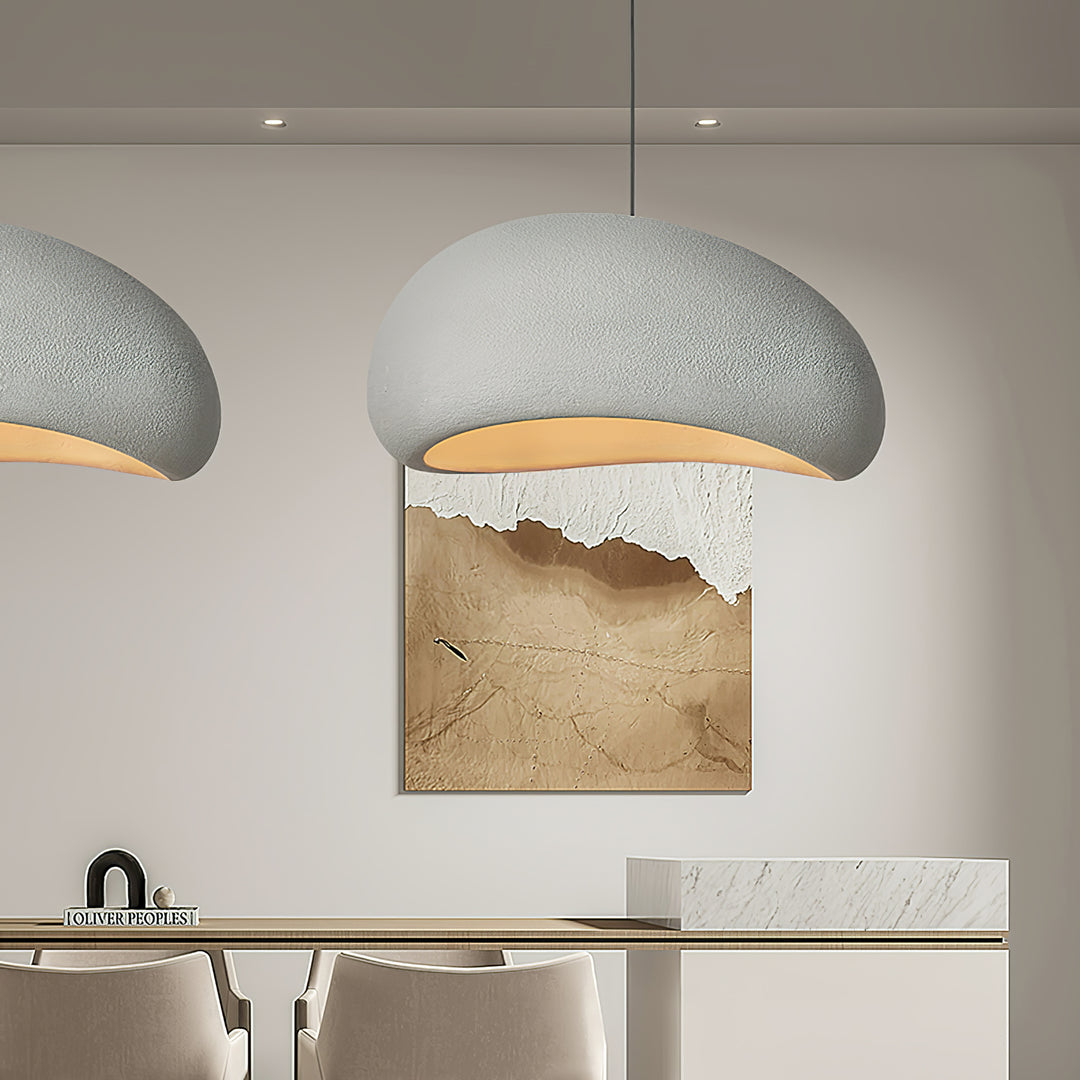 Hemispherical Wabi-Sabi Pendant Light – Curved Bottom