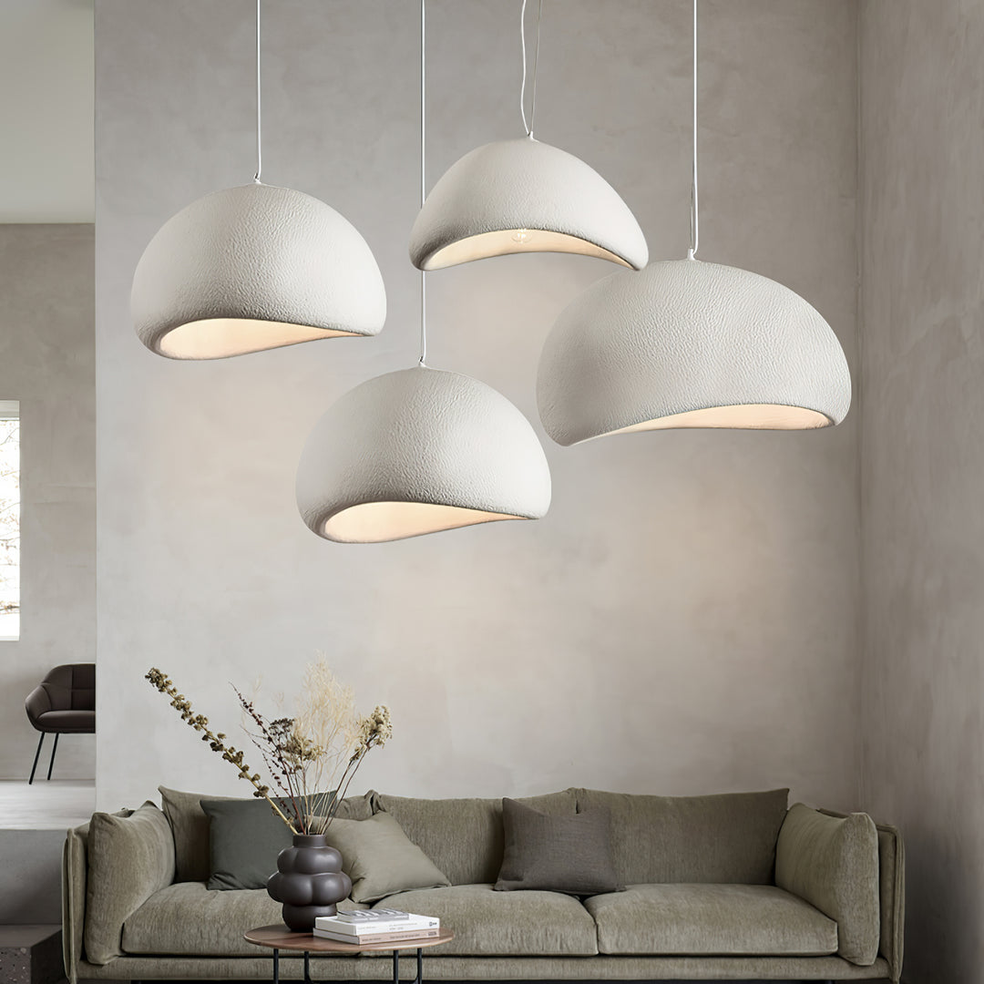 Hemispherical Wabi-Sabi Pendant Light – Curved Bottom