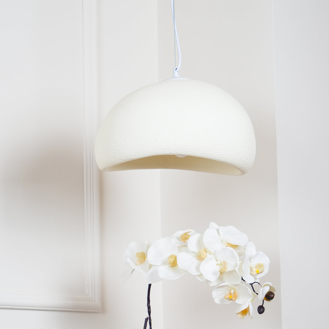 Hemispherical Wabi-Sabi Pendant Light – Curved Bottom