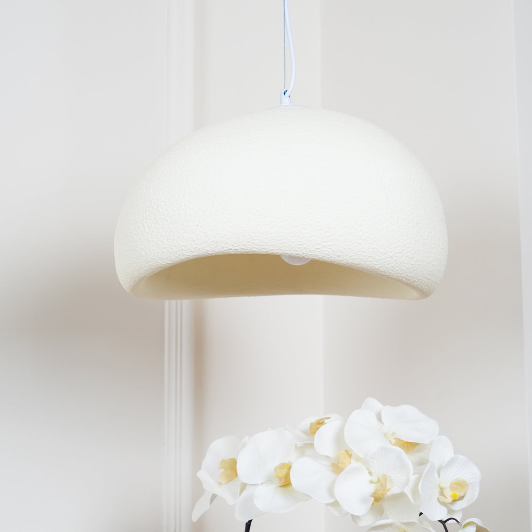 Hemispherical Wabi-Sabi Pendant Light – Curved Bottom