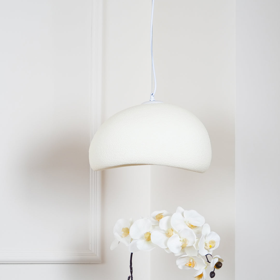Hemispherical Wabi-Sabi Pendant Light – Curved Bottom