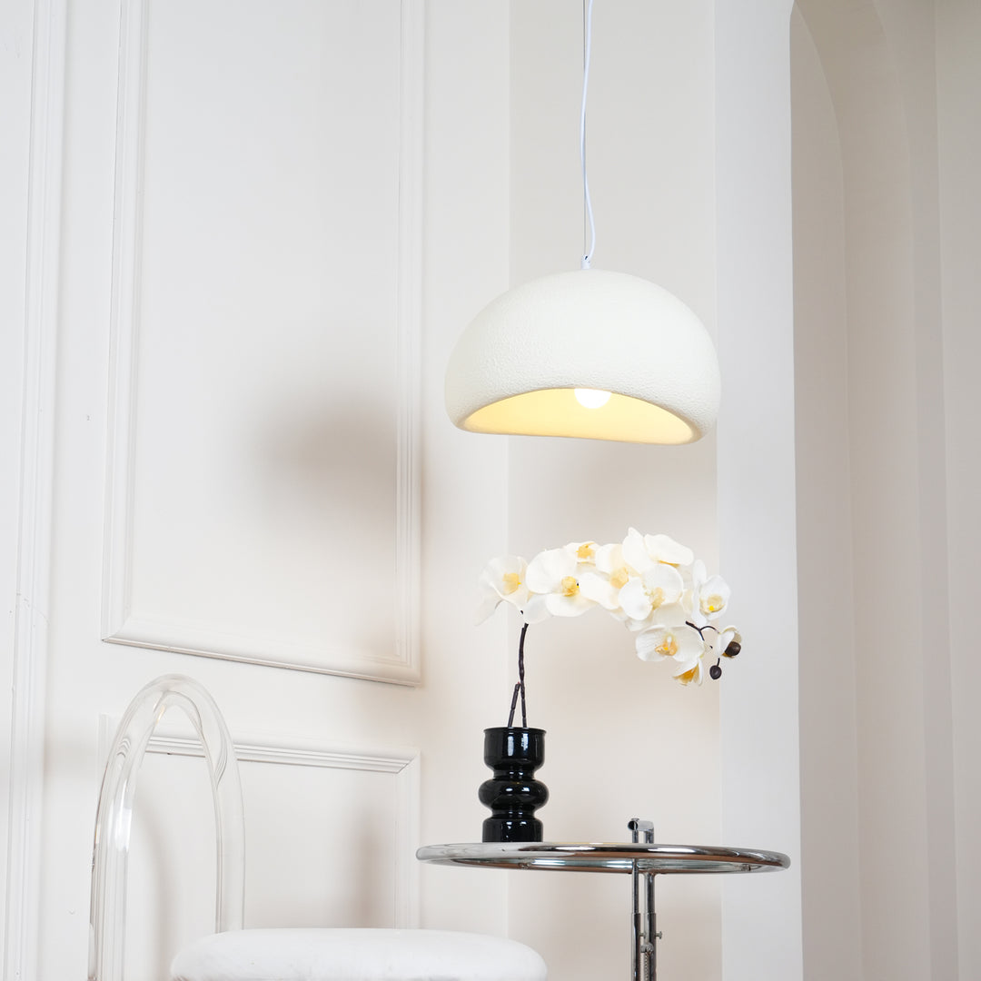 Hemispherical Wabi-Sabi Pendant Light – Curved Bottom