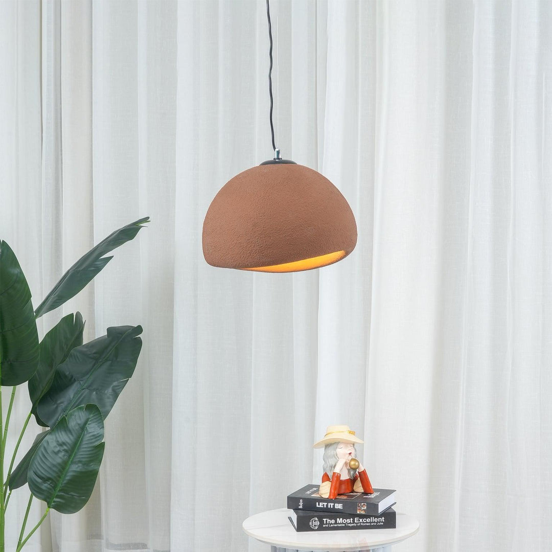Hemispherical Wabi-Sabi Pendant Light – Curved Bottom