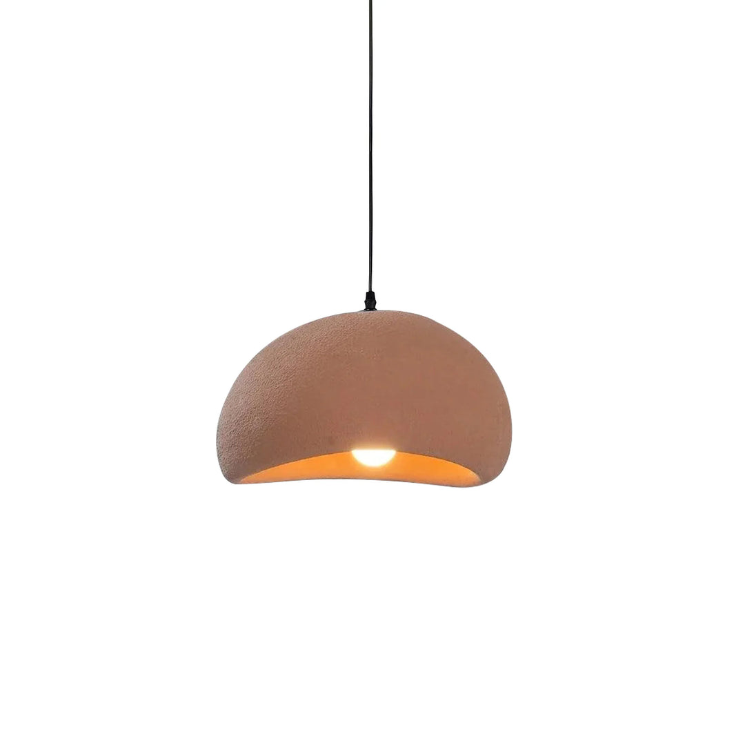 Hemispherical Wabi-Sabi Pendant Light – Curved Bottom