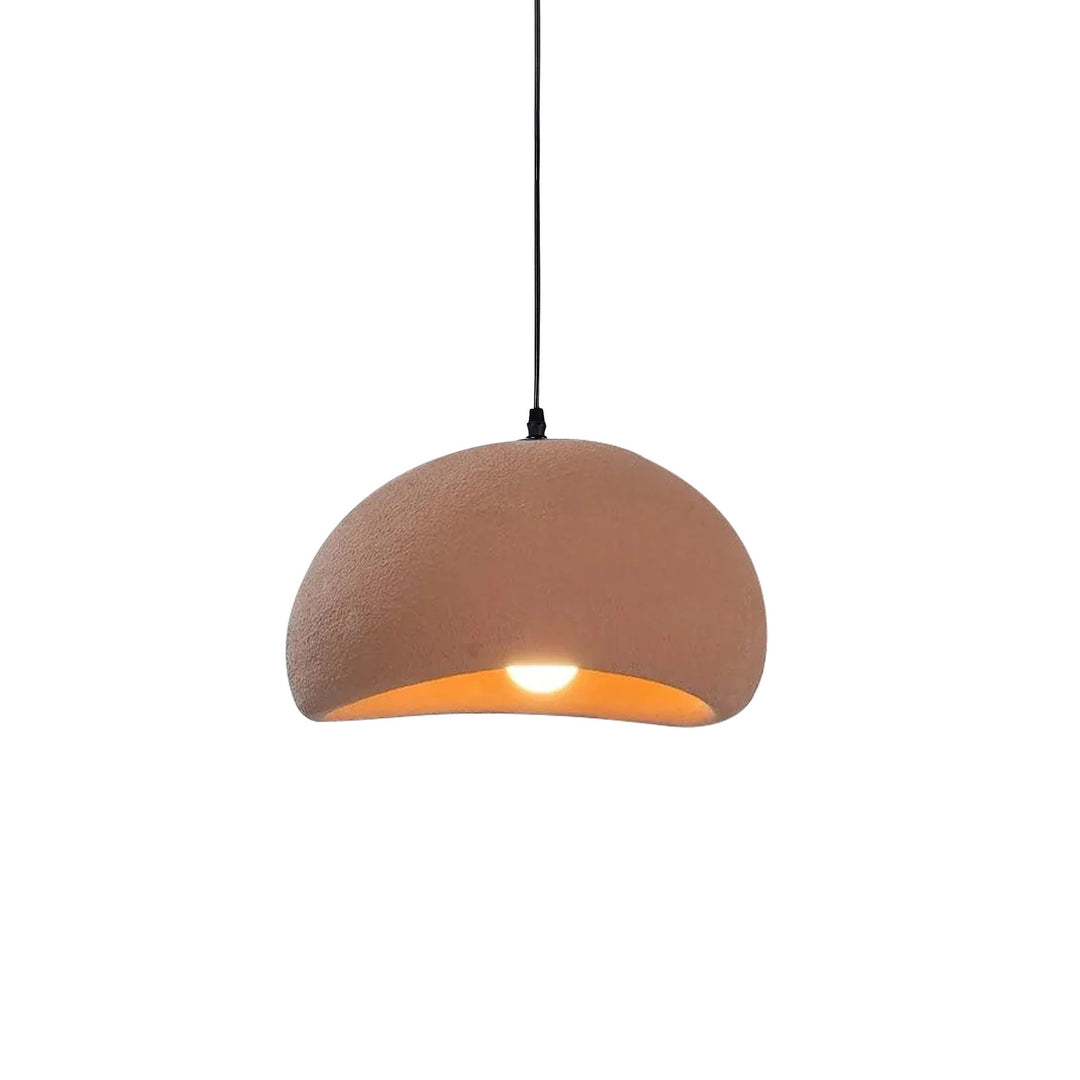 Hemispherical Wabi-Sabi Pendant Light – Curved Bottom