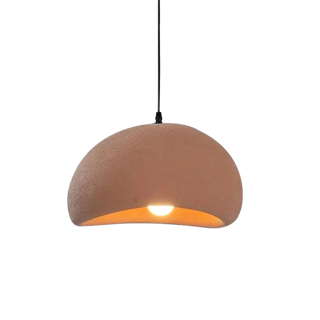 Hemispherical Wabi-Sabi Pendant Light – Curved Bottom