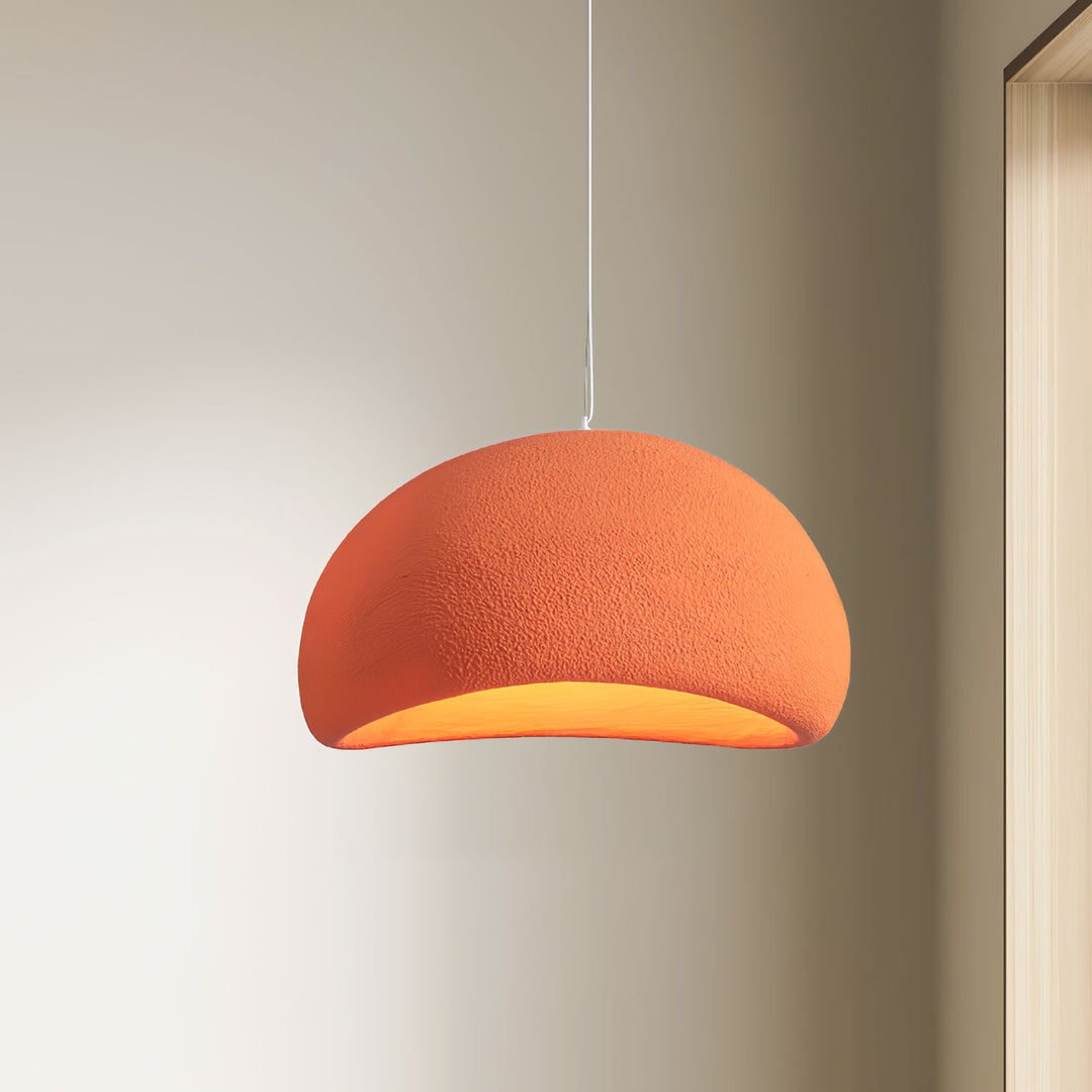 Hemispherical Wabi-Sabi Pendant Light – Curved Bottom