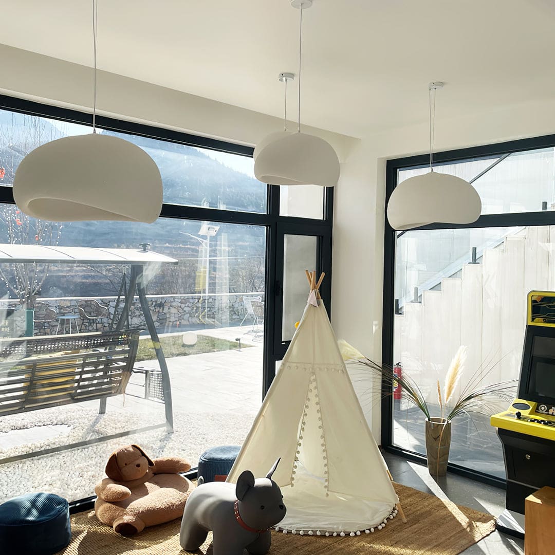 Hemispherical Wabi-Sabi Pendant Light – Curved Bottom