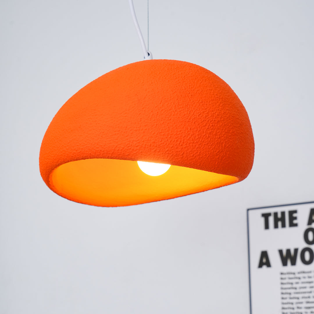 Hemispherical Wabi-Sabi Pendant Light – Curved Bottom