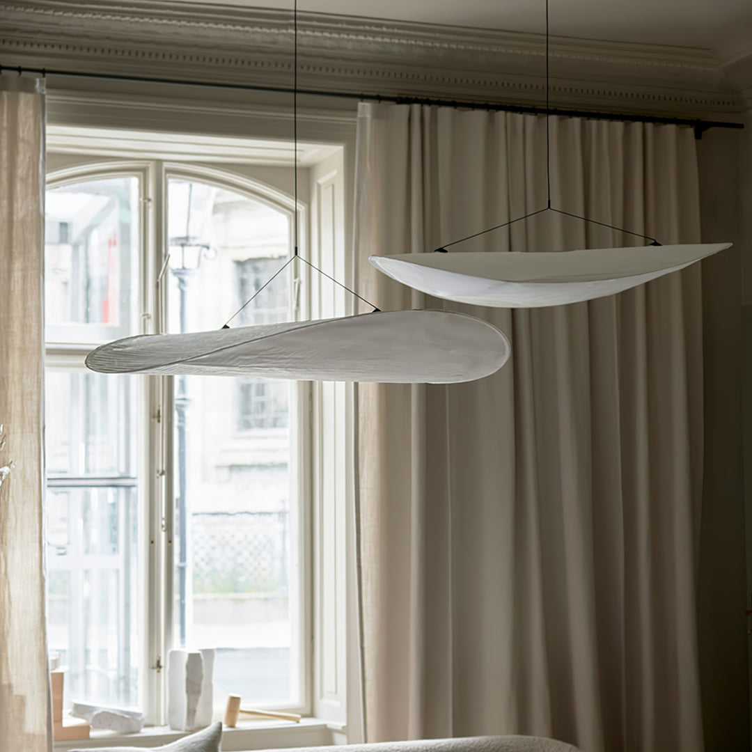 Wabi-Sabi Twisted-Elliptical LED Pendant Light