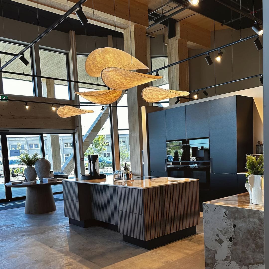 Wabi-Sabi Twisted-Elliptical LED Pendant Light