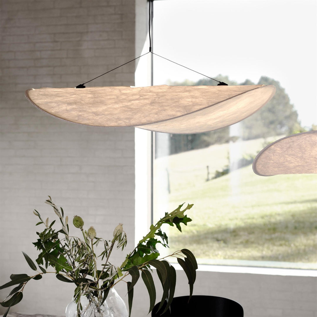 Wabi-Sabi Twisted-Elliptical LED Pendant Light