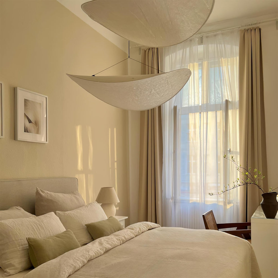 Wabi-Sabi Twisted-Elliptical LED Pendant Light