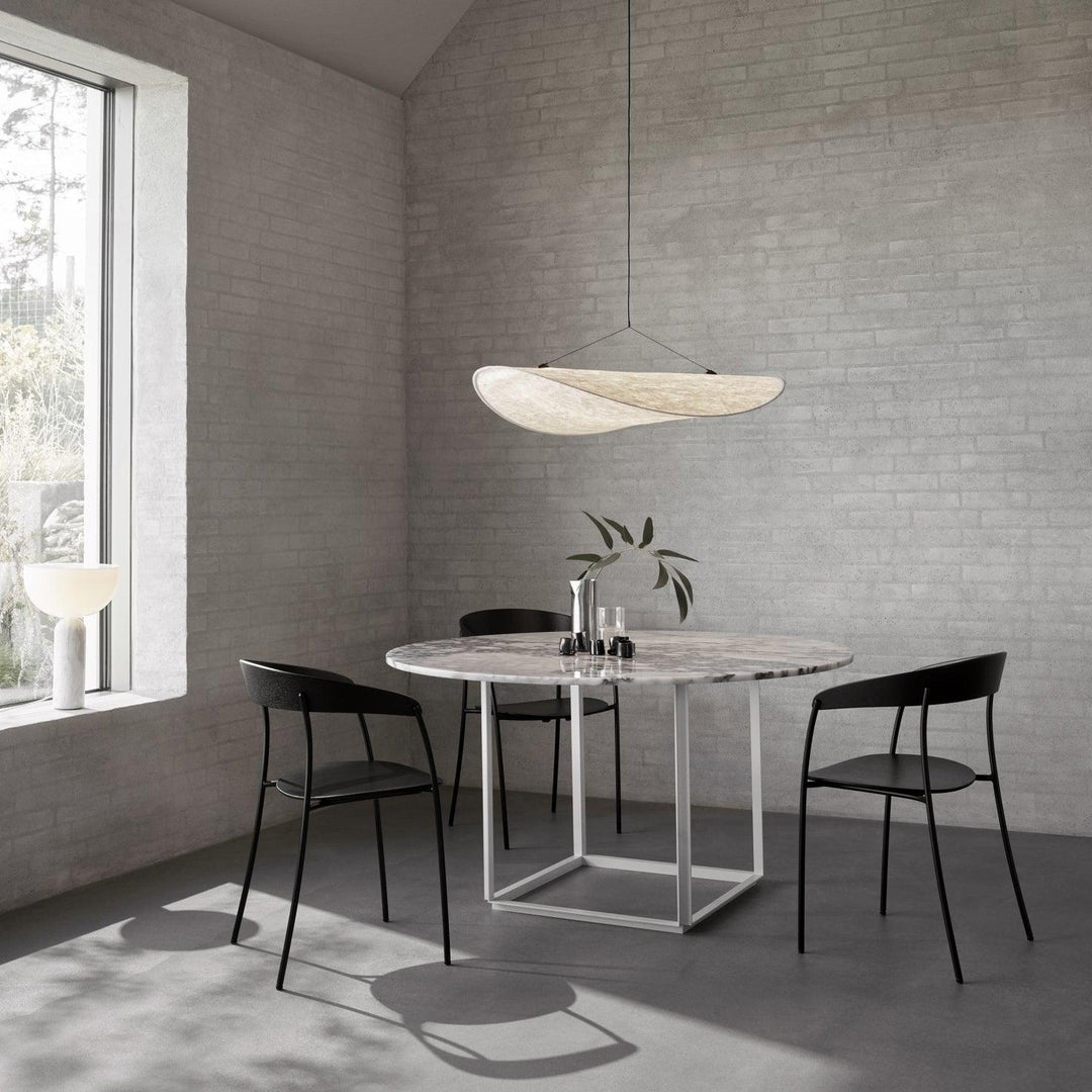 Wabi-Sabi Twisted-Elliptical LED Pendant Light