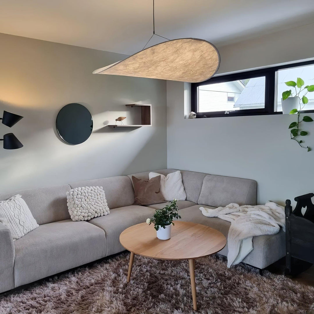 Wabi-Sabi Twisted-Elliptical LED Pendant Light
