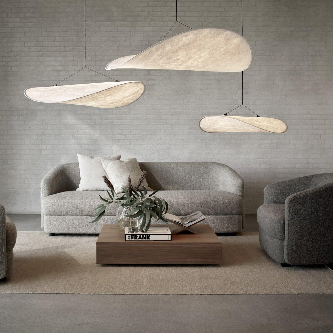 Wabi-Sabi Twisted-Elliptical LED Pendant Light