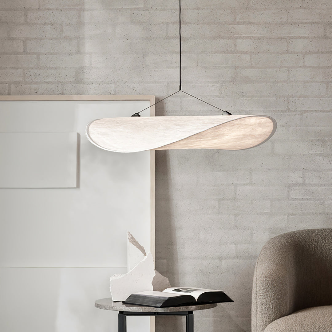 Wabi-Sabi Twisted-Elliptical LED Pendant Light