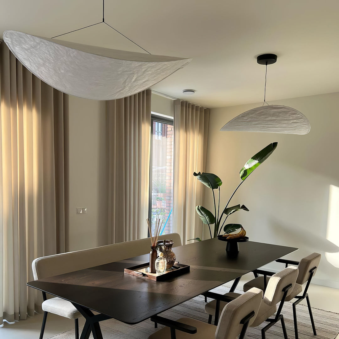 Wabi-Sabi Twisted-Elliptical LED Pendant Light