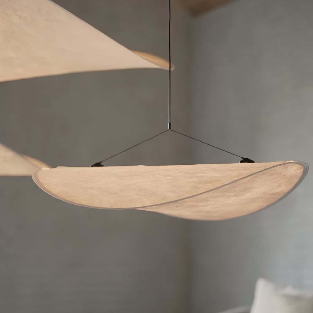 Wabi-Sabi Twisted-Elliptical LED Pendant Light