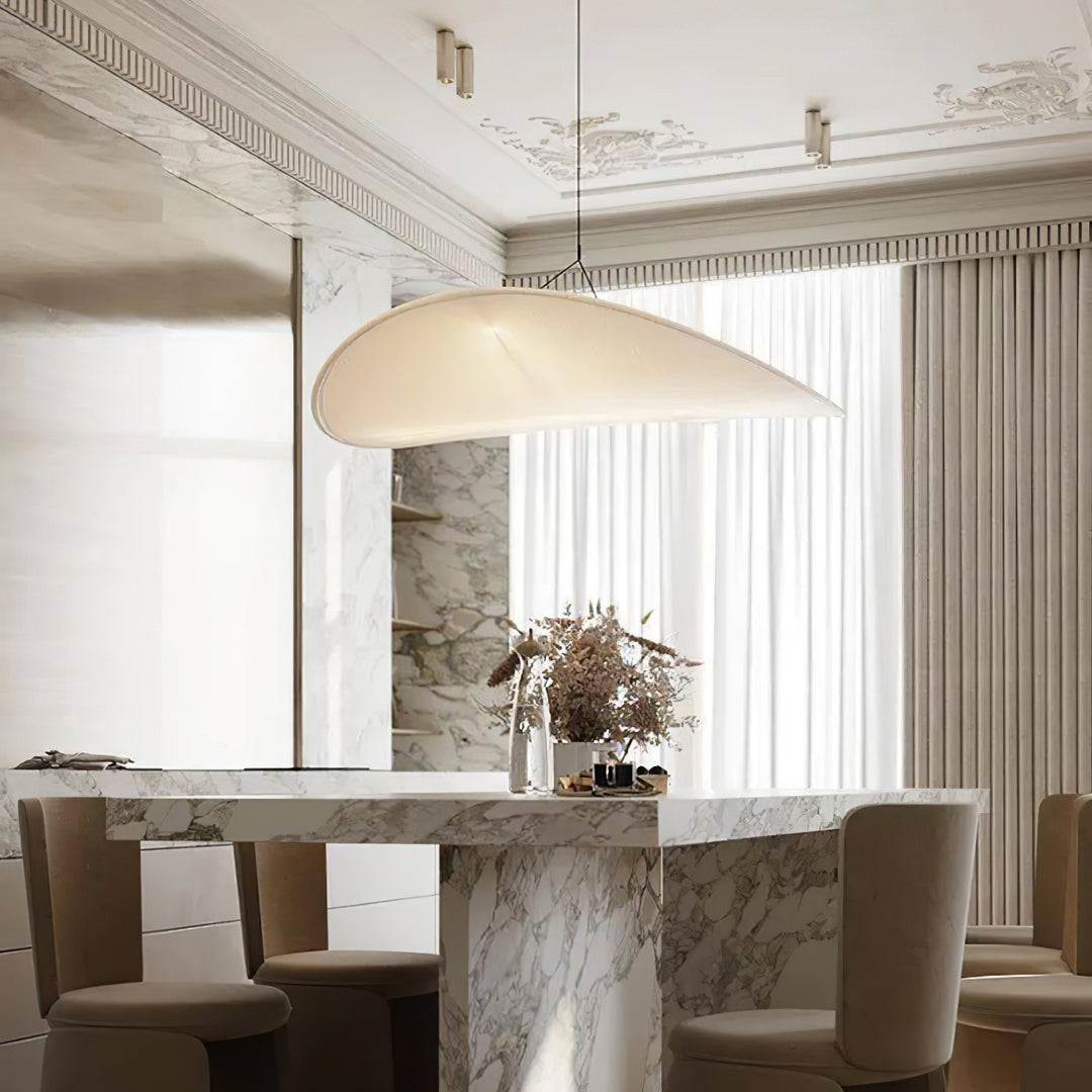Wabi-Sabi Twisted-Elliptical LED Pendant Light