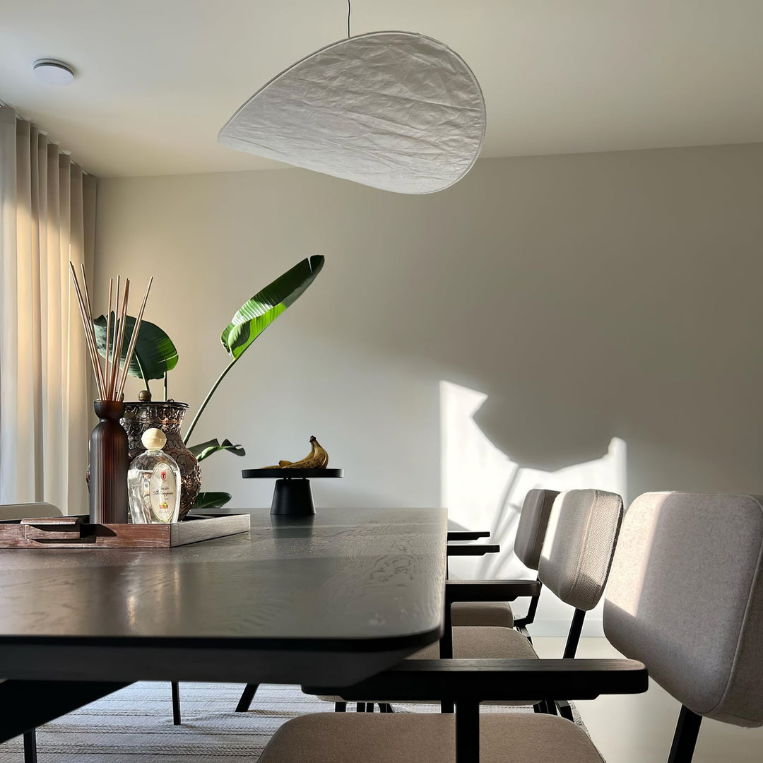 Wabi-Sabi Twisted-Elliptical LED Pendant Light