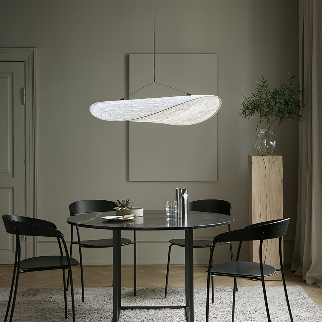 Wabi-Sabi Twisted-Elliptical LED Pendant Light