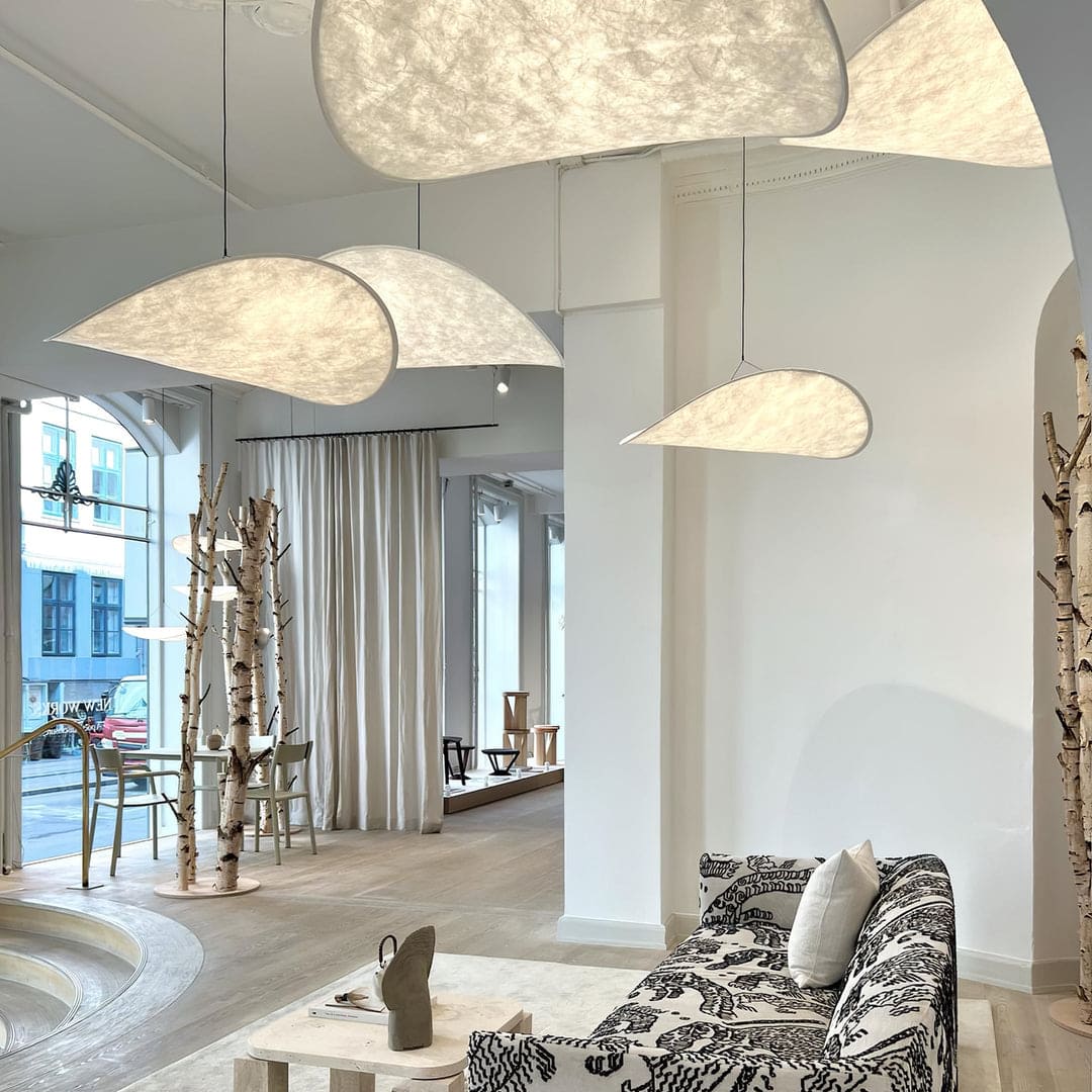 Wabi-Sabi Twisted-Elliptical LED Pendant Light