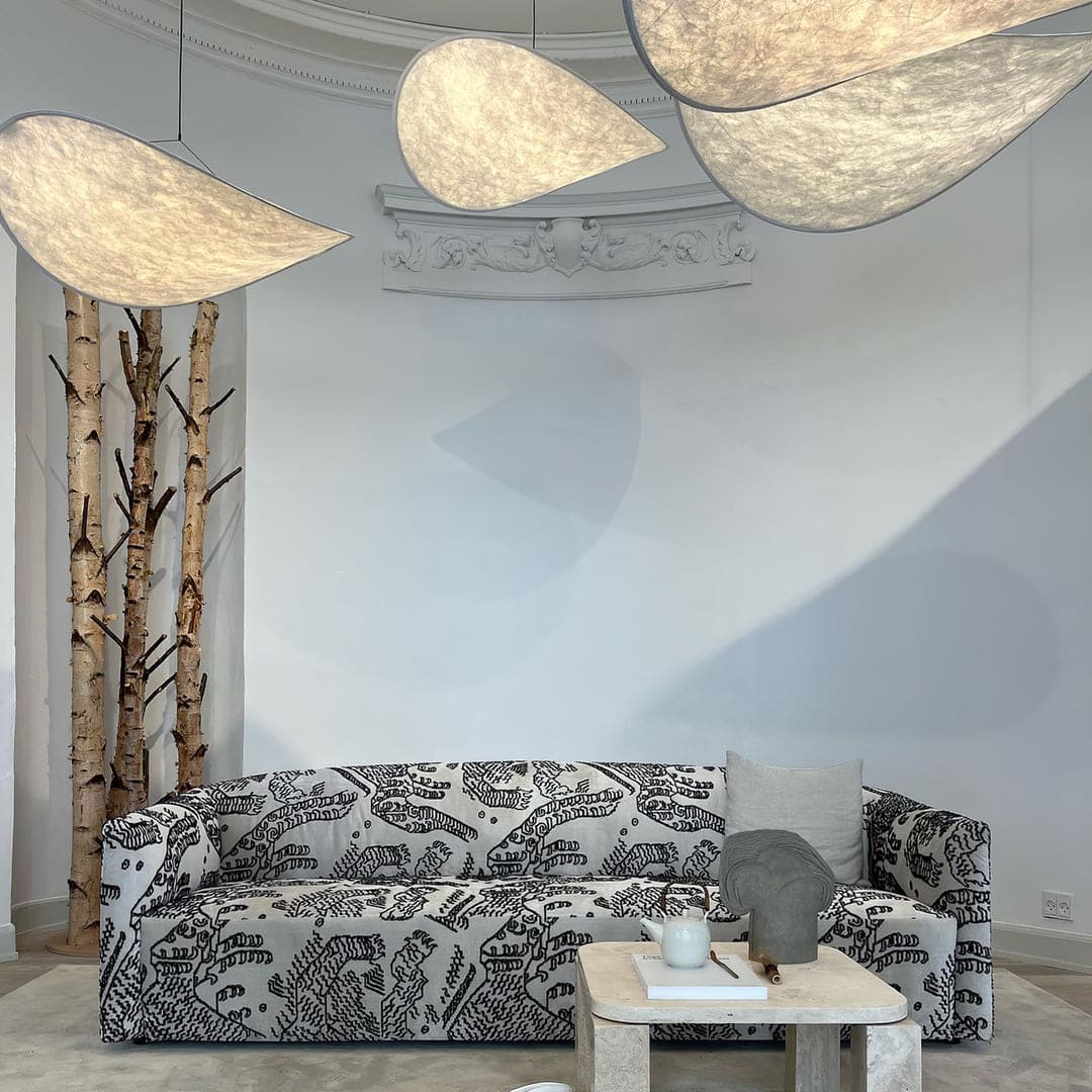 Wabi-Sabi Twisted-Elliptical LED Pendant Light