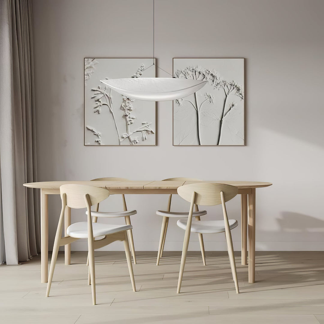 Wabi-Sabi Twisted-Elliptical LED Pendant Light