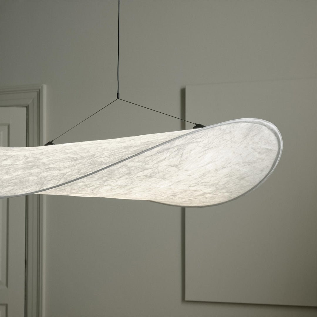 Wabi-Sabi Twisted-Elliptical LED Pendant Light