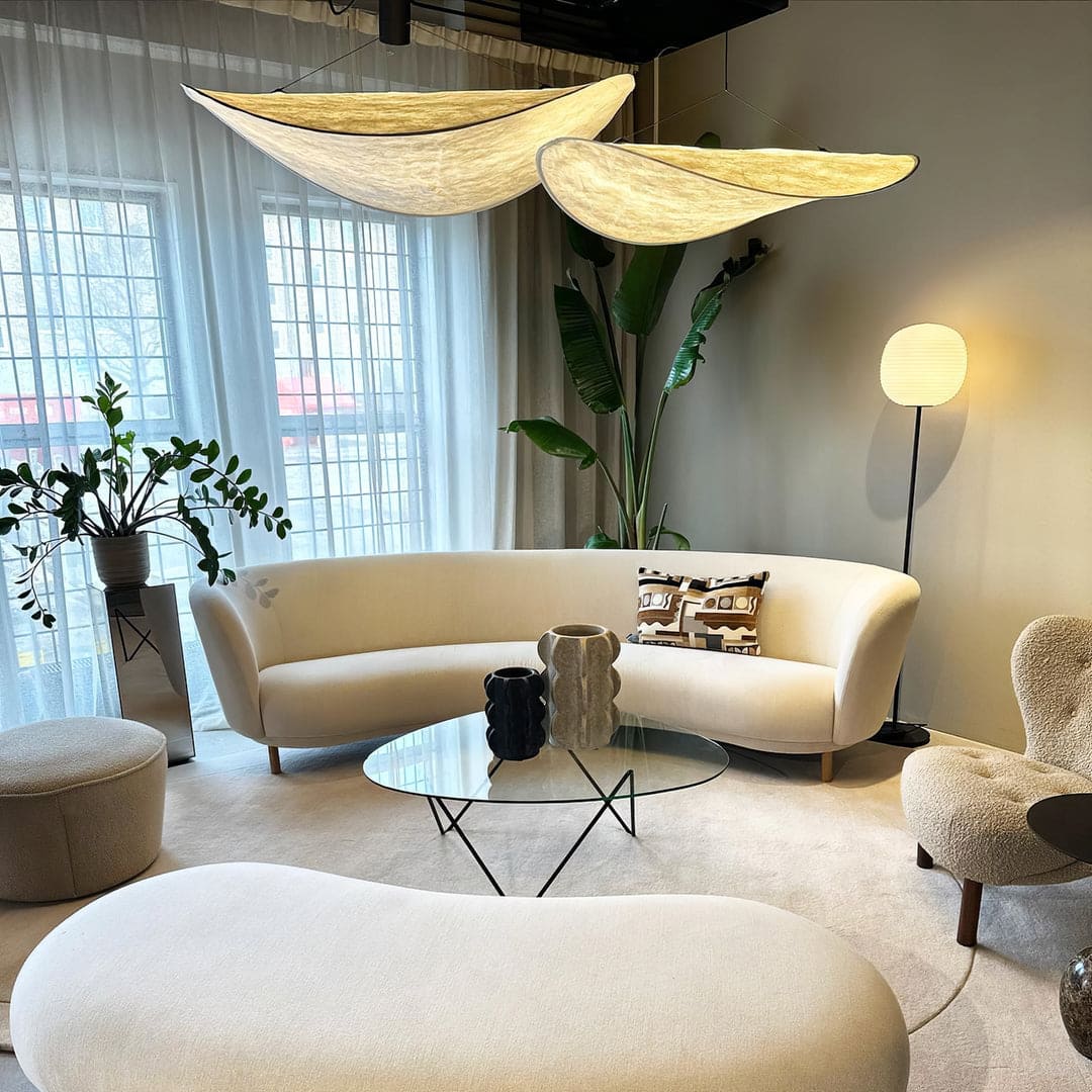 Wabi-Sabi Twisted-Elliptical LED Pendant Light
