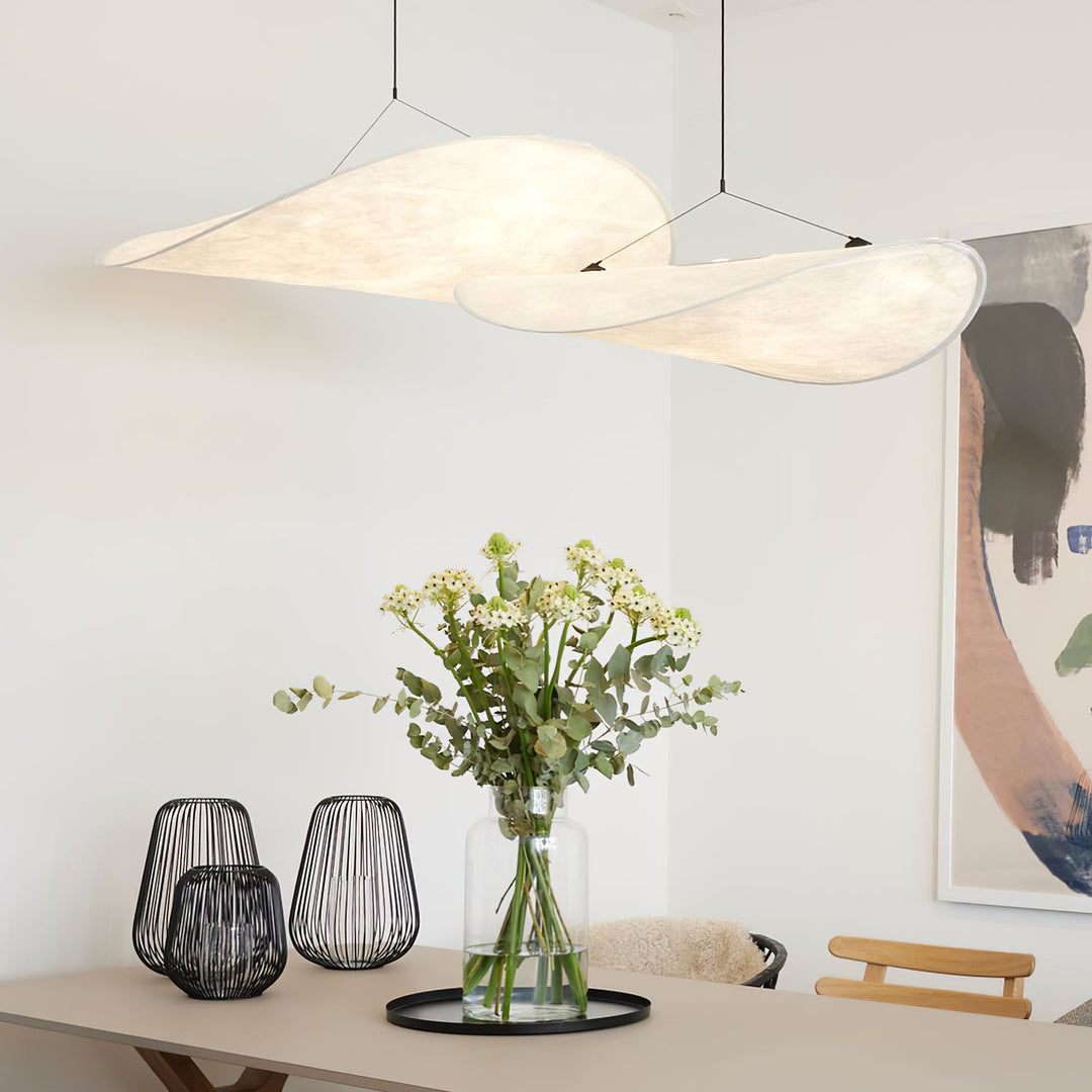 Wabi-Sabi Twisted-Elliptical LED Pendant Light