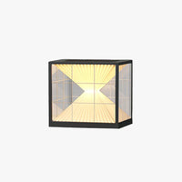 Modern Outdoor Post-Pier Solar Black/White Light