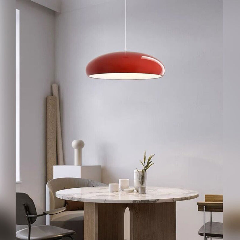 Bauhaus Smooth Semi-Elliptical Dome Pendant Light