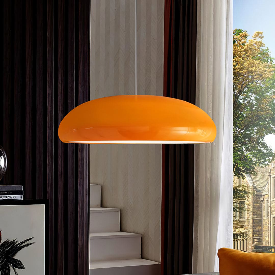 Bauhaus Smooth Semi-Elliptical Dome Pendant Light
